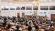 Lawmakers in Ethiopian parliament are listening to Abiy Ahmed's speech