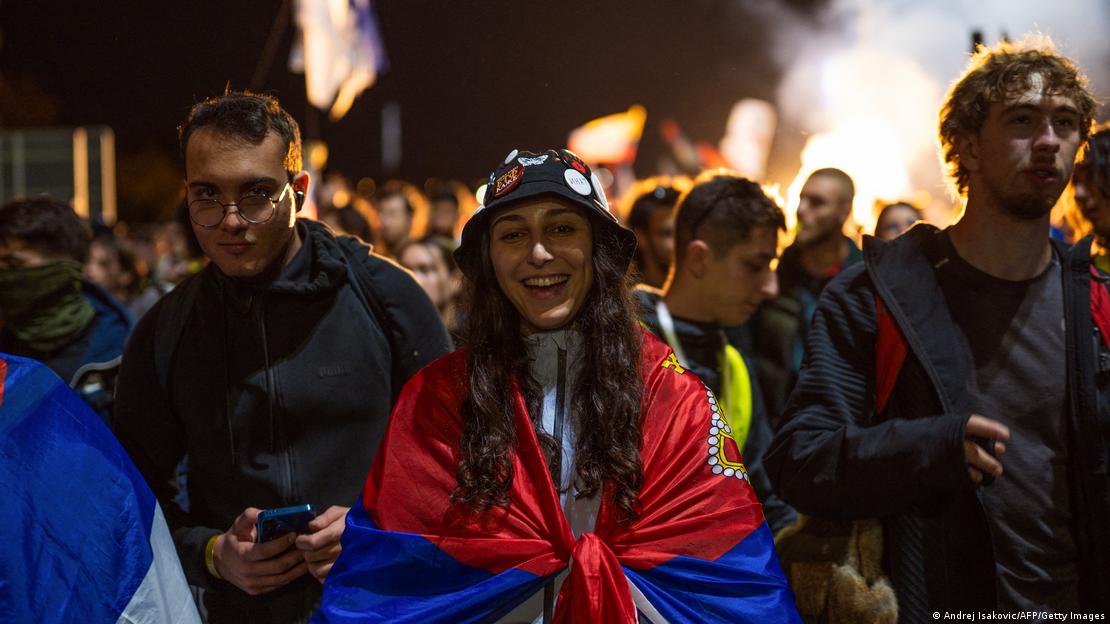 Протест по повод годишнината от трагедия в Нови Сад