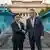 U.S. Defence Secretary Pete Hegseth shakes hands with South Korea's Defence Minister Ahn Gyu-back during his visit to the truce village in the DMZ