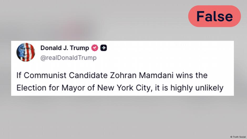 Američki predsednik Tramp više puta je Mamdanija nazvao komunistom