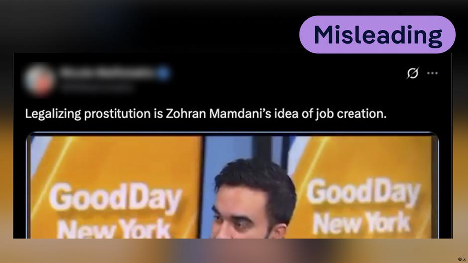 Mnogi na društvenim mrežama, kao npr. u ovoj objavi, tvrde da Mandani želi da „legalizuje prostituciju“