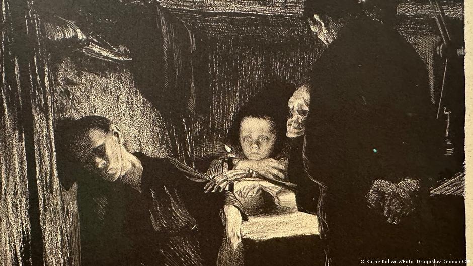 "Smrt", iz ciklusa "Tkački ustanak" Kete Kolvic je razradila između 1893. i 1897.