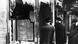 Passersby look at the smashed windows of a Jewish business on November 11, 1938