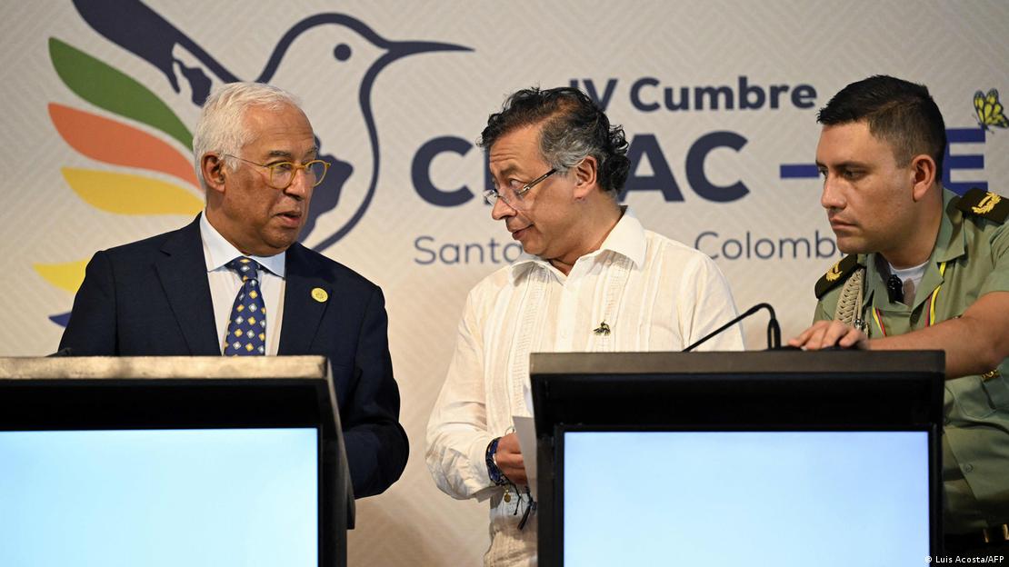 Gustavo Petro y António Costa en la cumbre UE-CELAC, en Santa Marta, Colombia. (9.11.2025).