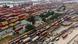 An aerial view of trucks parked on the road side waiting to get access into Tincan port in Apapa, Lagos An aerial view of trucks parked on the road side waiting to get access into Tincan port in Apapa, Lagos