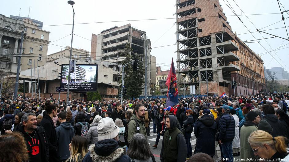 Protestni skup u Beogradu 11. novembra 2025.
