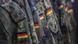 German flags visible on the arms of Germany army uniforms German flags visible on the arms of Germany army uniforms