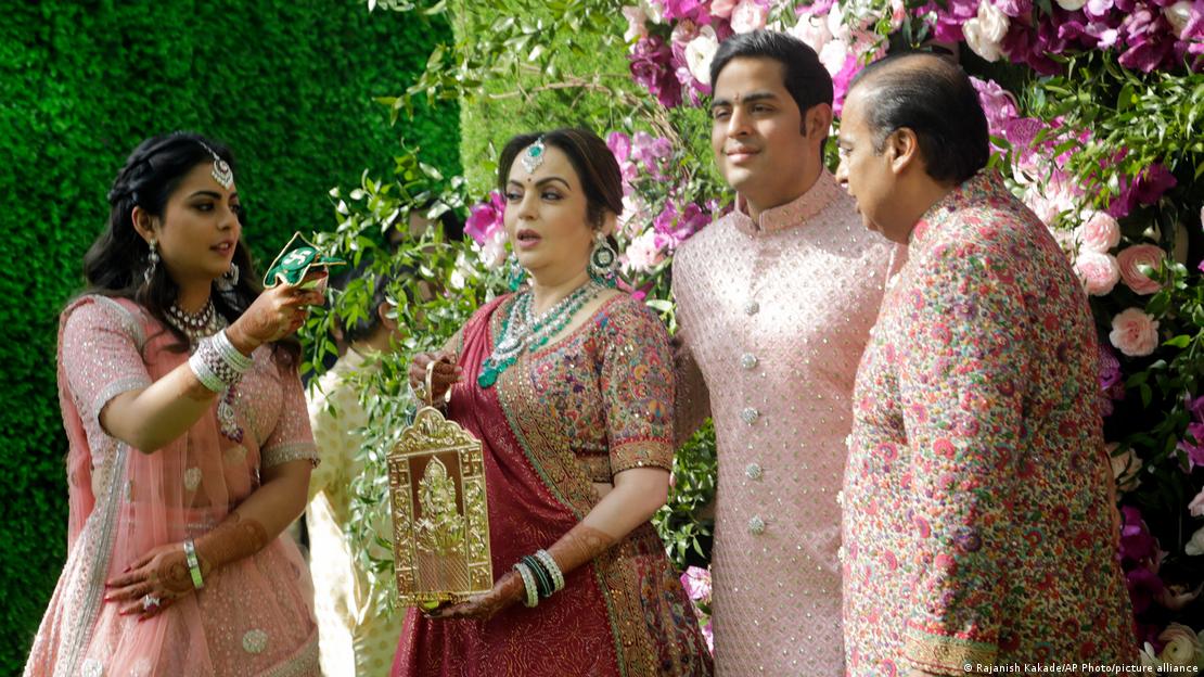 Akash Ambani'nin 2019'daki düğününden bir kare