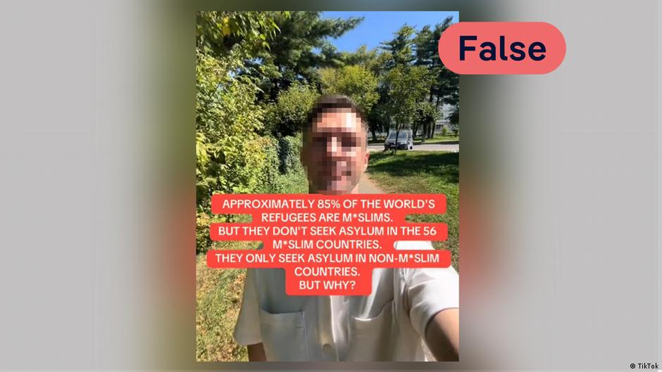 Društvenim mrežama kruži mnogo video snimaka u kojima se ponavlja ista lažna tvrdnja da su „85 odsto svih izbeglica muslimani“