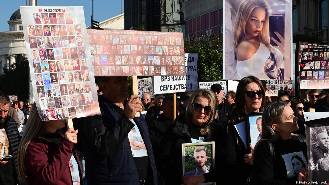 Протест на родителите на загинатите во Кочани 15.11.2025 