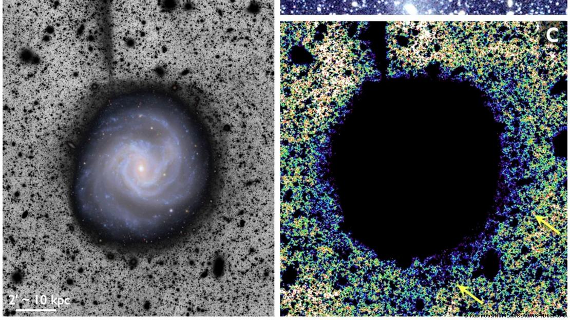 تصویری از یک جریان ستارهای از کهکشان اِم۶۱ که رصدخانه وِرا روبین منتشر کرده است تصویری از یک جریان ستارهای از کهکشان اِم۶۱ که رصدخانه وِرا روبین منتشر کرده است