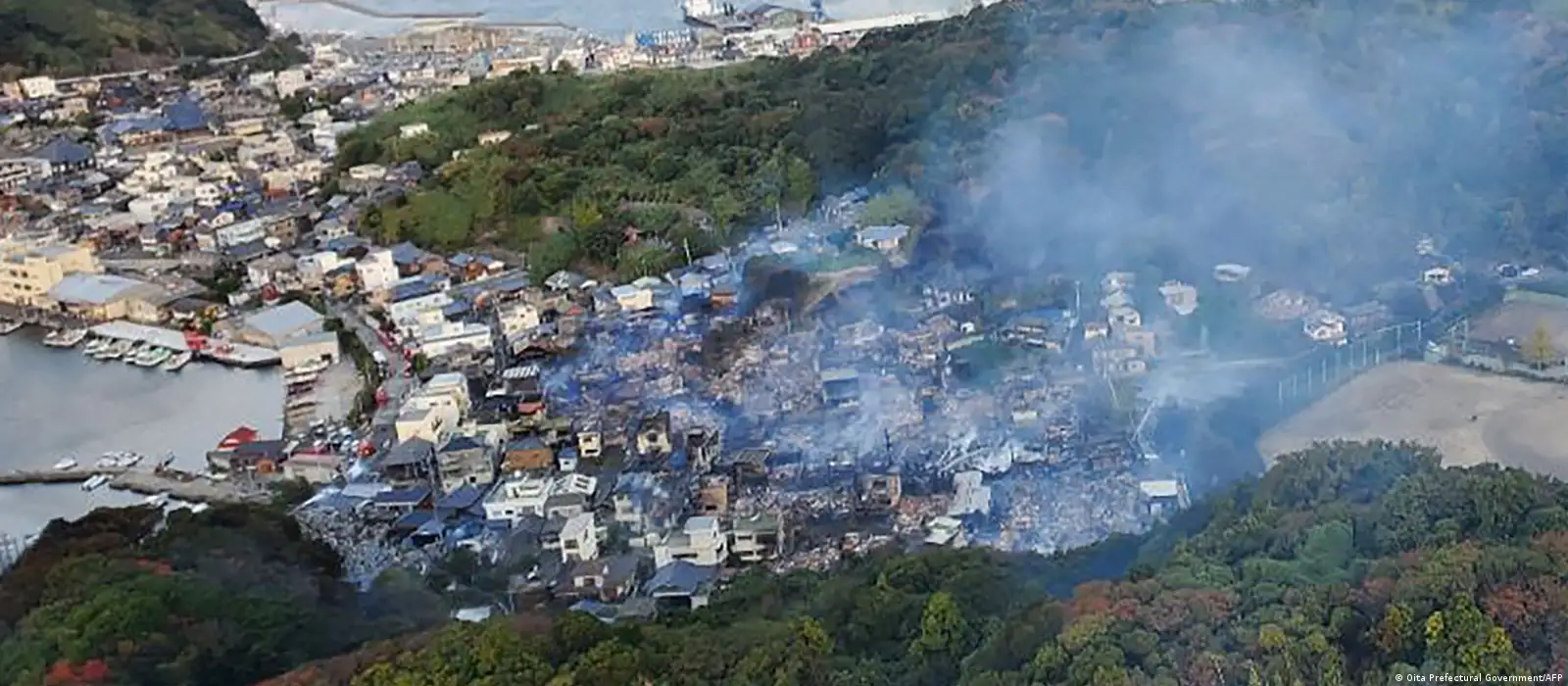 Japan: Fire forces 170 buildings to evacuate, one missing