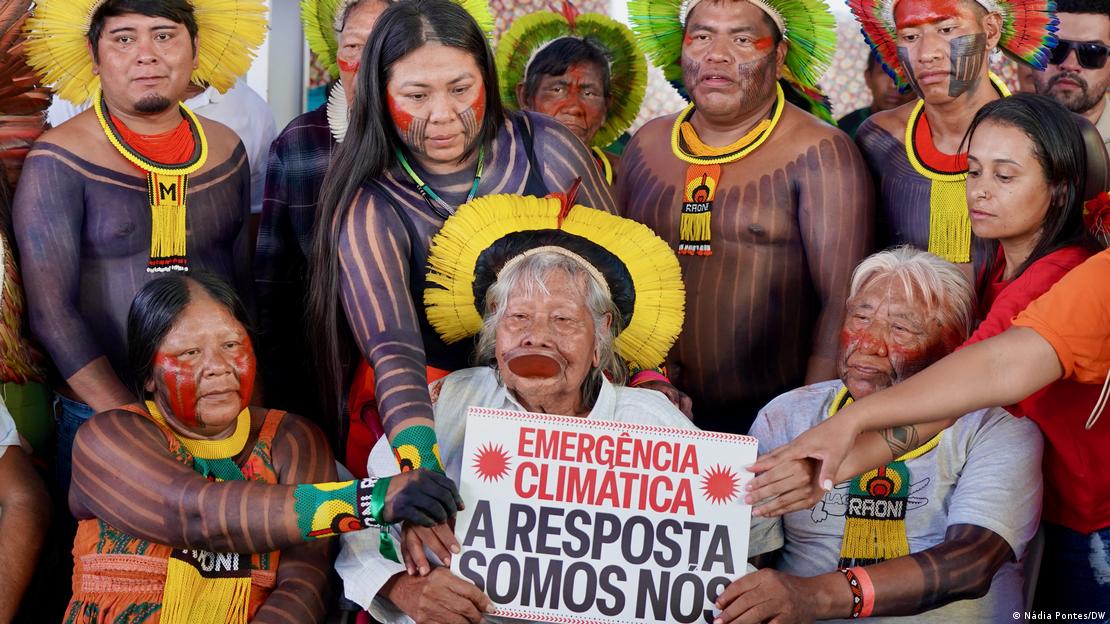 Indígenas kayapós em Belém para a COP30 Indígenas kayapós em Belém para a COP30