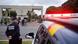 Policial militar guarda entrada da PF em Brasília Policial militar guarda entrada da PF em Brasília
