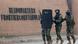 Three armed Pakistani soldiers at border force headquarters in Peshawar Three armed Pakistani soldiers at border force headquarters in Peshawar
