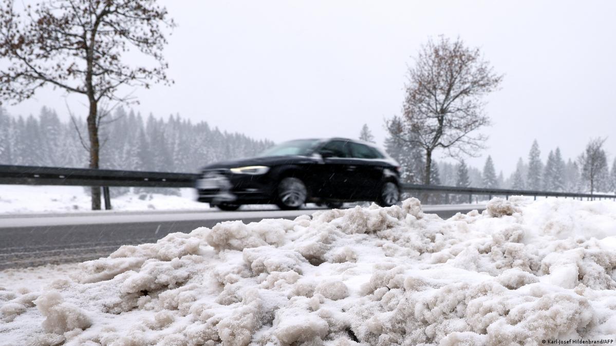 Snow In German Germany slides into winter