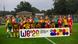 Dortmund and Bayern women's players stand behind a banner pitching Germany's Euro 2029 bid Dortmund and Bayern women's players stand behind a banner pitching Germany's Euro 2029 bid