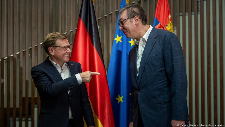 Nemački ministar spoljnih poslova Johan Vadeful sa predsednikom Srbije Aleksandrom Vučićem u Beogradu 17. novembra