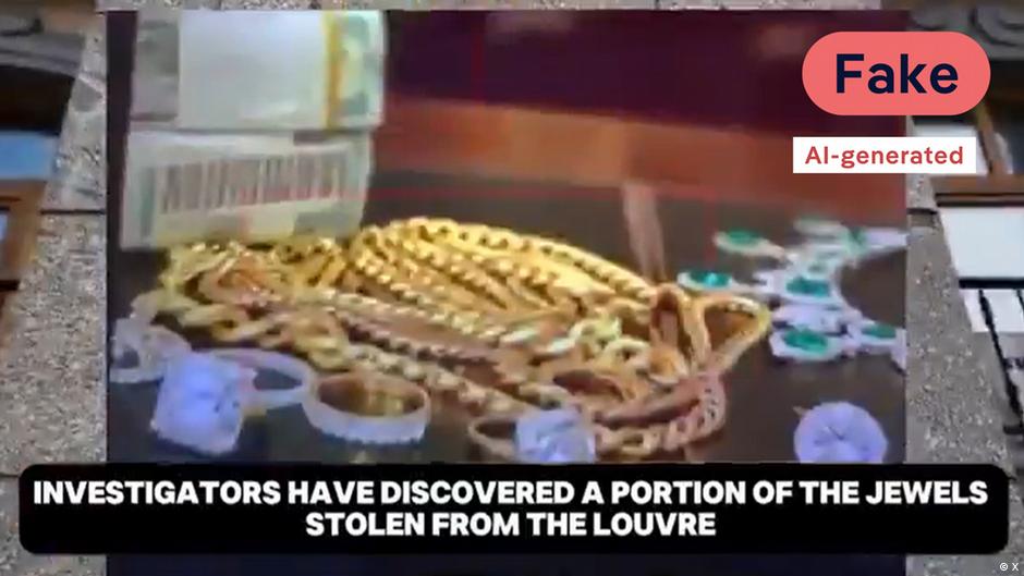 Fact check: Louvre's stolen jewels were not found in Ukraine  DW  11/27/2025