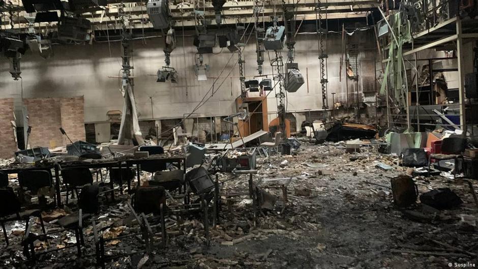 Ukraine's public broadcaster the target of drone attacks