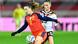 Spielszene Deutschland gegen Spanien mit Alexia Putellas und Selina Cerci im Zweikampf Spielszene Deutschland gegen Spanien mit Alexia Putellas und Selina Cerci im Zweikampf