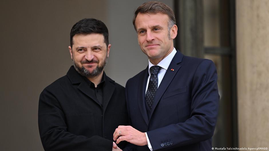 Emanuel Makron i Volodimir Zelenski u Parizu, 1.12.2025.