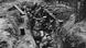 1915 photo showing German soldiers in a trench on the Western Front during World War I.