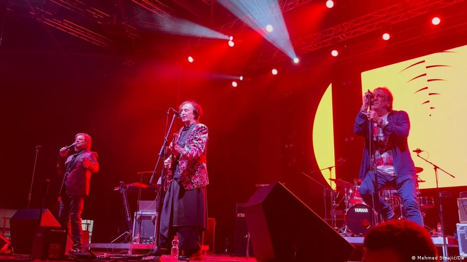 Alen Islamović, Goran Bregović i Mladen Vojičić Tifa na koncertu u Diseldorfu 29. novembra 2025.