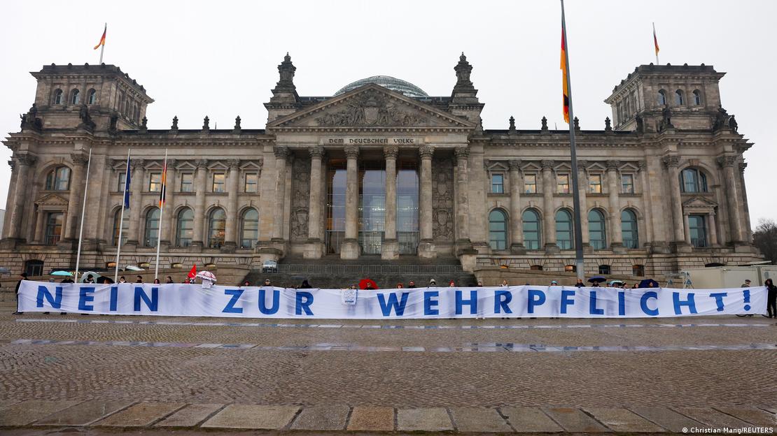 Протест против новиот закон за опремување на Бундесверот и воена служба, Берлин, 5.12. 2025 