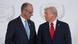 US President Donald Trump greets Germany's Chancellor Friedrich Merz during a summit on Gaza in Sharm el-Sheikh on October 13, 2025 US President Donald Trump greets Germany's Chancellor Friedrich Merz during a summit on Gaza in Sharm el-Sheikh on October 13, 2025