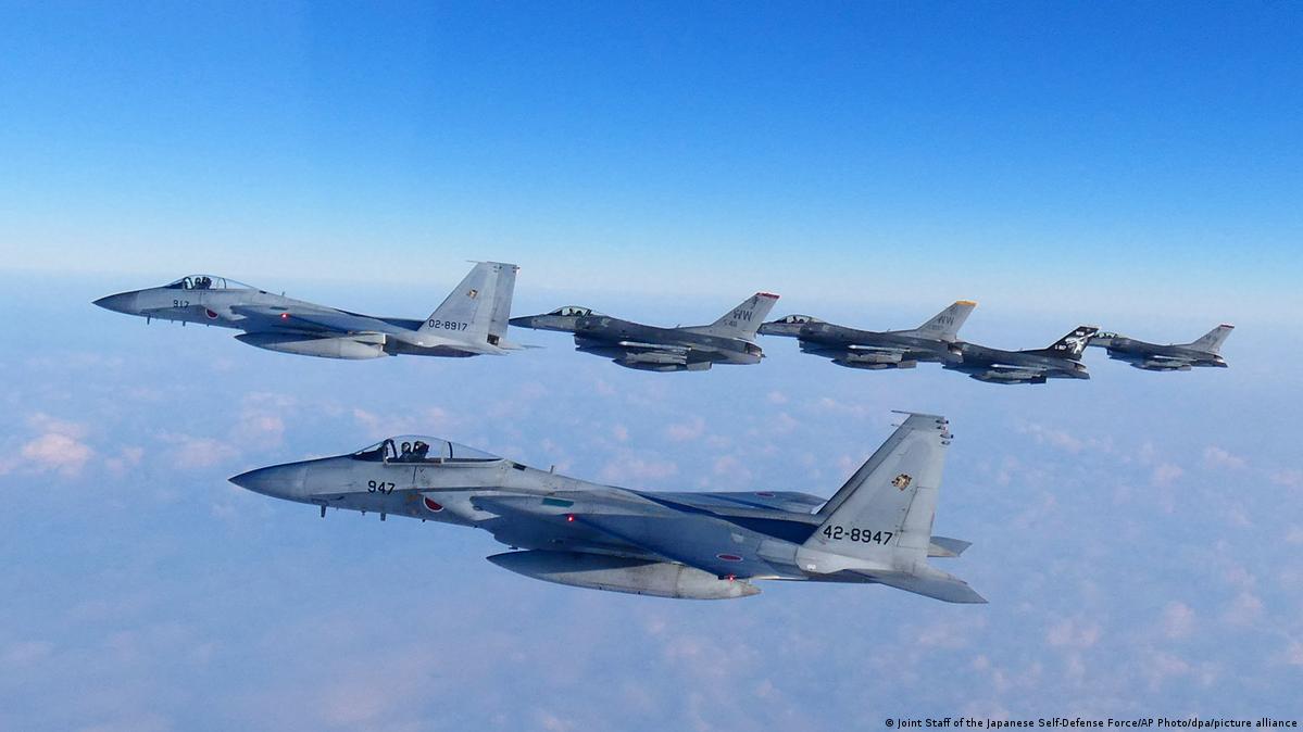 2023年举行的一次美日联合空军演习。（资料图）