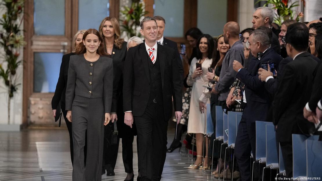 Ana Corina Sosa Machado, la hija de María Corina Machado, quien recibirá el Nobel de la Paz en nombre de su madre, este 10.12.2025 en Oslo.