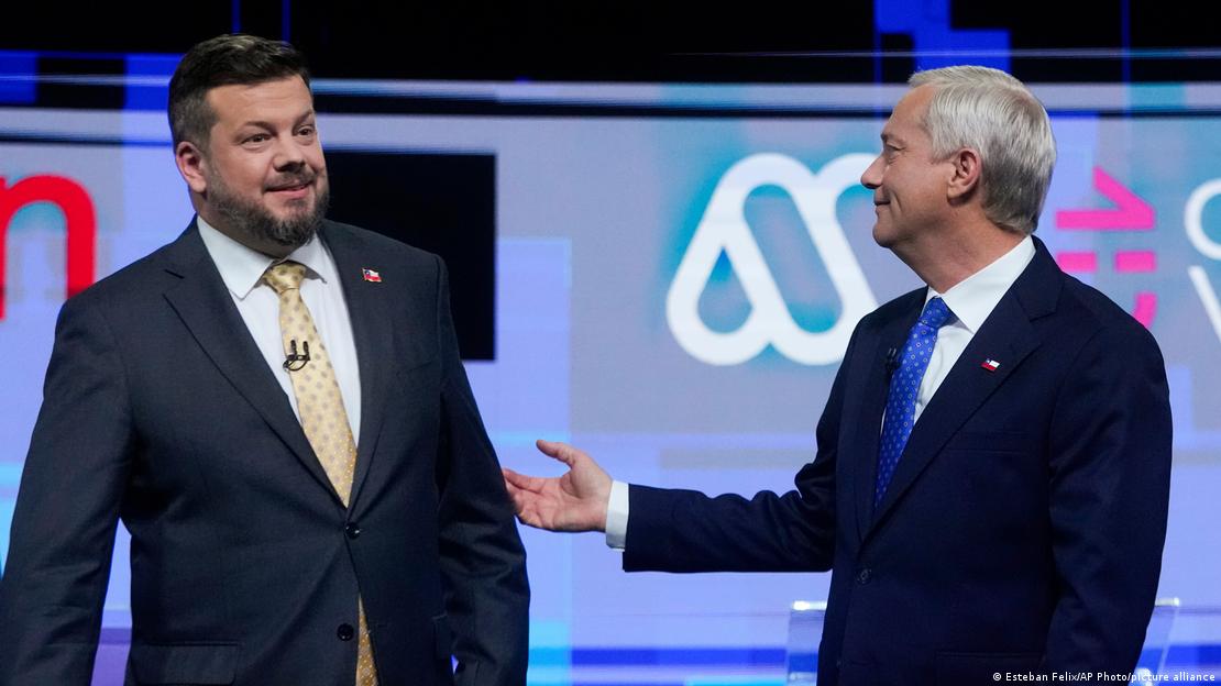 Johannes Kaiser y Kast, los dos principales referentes de la ultraderecha chilena.