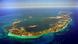 Vista aérea de ilha no arquipélago das Bermudas Vista aérea de ilha no arquipélago das Bermudas