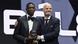 Ousmane Dembele da Shugaban Hukumar FIFA Gianni Infantino Ousmane Dembele da Shugaban Hukumar FIFA Gianni Infantino