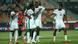NIgeria players celebrate a goal against Egypt NIgeria players celebrate a goal against Egypt