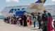 Afghan refugees boarding a flight to Germany in September 2021 Afghan refugees boarding a flight to Germany in September 2021