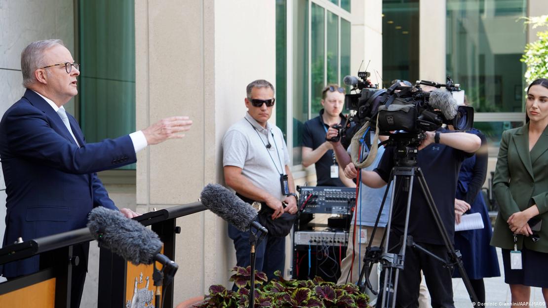 Australien Canberra 2025 | Anthony Albanese bei Pressekonferenz zu Antisemitismus (18.12.2025)