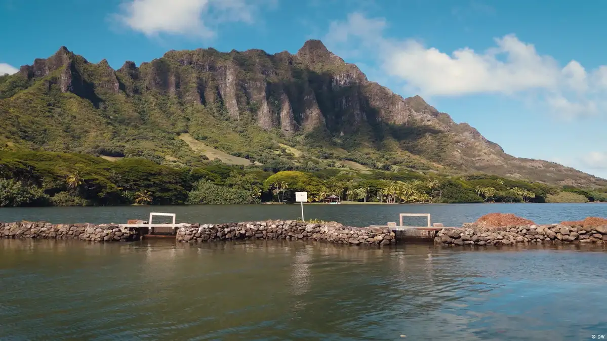 Küste it Berg auf Hawaii