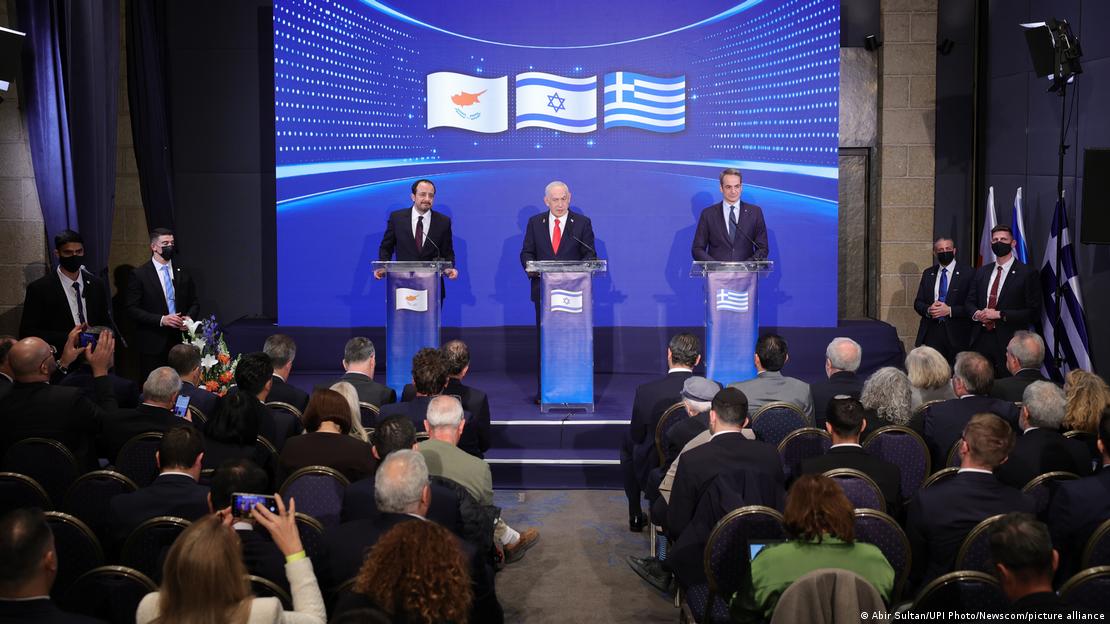 Κοινή συνέντευξη Τύπου Χριστοδουλίδη, Νετανιάχου, Μητσοτάκη