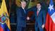 En la imagen se observa al presidente electo de Chile, José Antonio Kast, estrechando la manos del presidente de Ecuador, Daniel Noboa. En la imagen se observa al presidente electo de Chile, José Antonio Kast, estrechando la manos del presidente de Ecuador, Daniel Noboa.