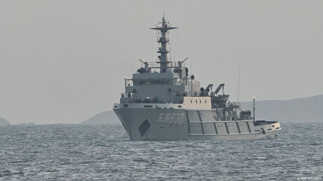 Un barco chino en aguas cercanas a la isla de Pingtan, el punto más cercano a Taiwán, en la provincia de Fujian, al este de China (29 de diciembre de 2025).