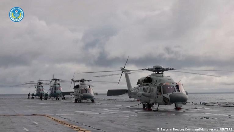 China fires rockets on second day of drills around Taiwan