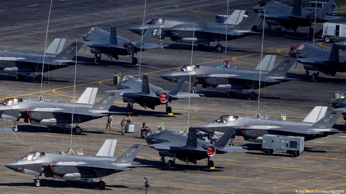 ABD'li Lockheed Martin şirketinin ürettiği F-35 savaş uçakları.