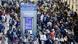 Passengers at St. Pancras International Station in London as services between London St Pancras and European cities are suspended due to power outage in the Channel Tunnel Passengers at St. Pancras International Station in London as services between London St Pancras and European cities are suspended due to power outage in the Channel Tunnel