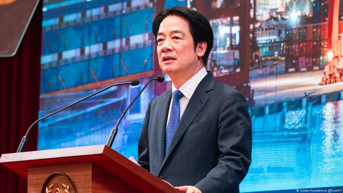 图为今年1月1日在总统府发表元旦演说的赖清德。（资料照）