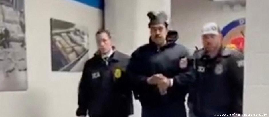 Maduro foi capturado em operação militar dos EUA e levado para Nova York