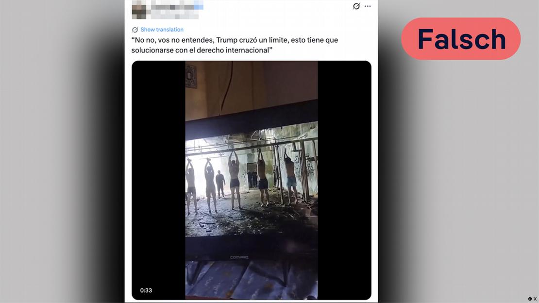 Un escena de la película de Netflix "Simón" que se hizo viral pero no es un testimonio de la tortura real en Venezuela.