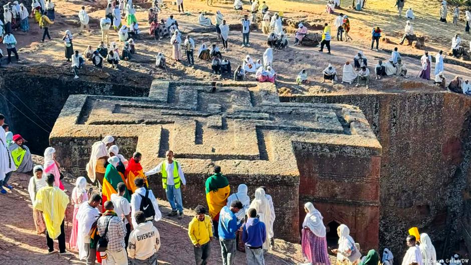 የገና በዓል ዋዜማ ድባብ በላሊበላ