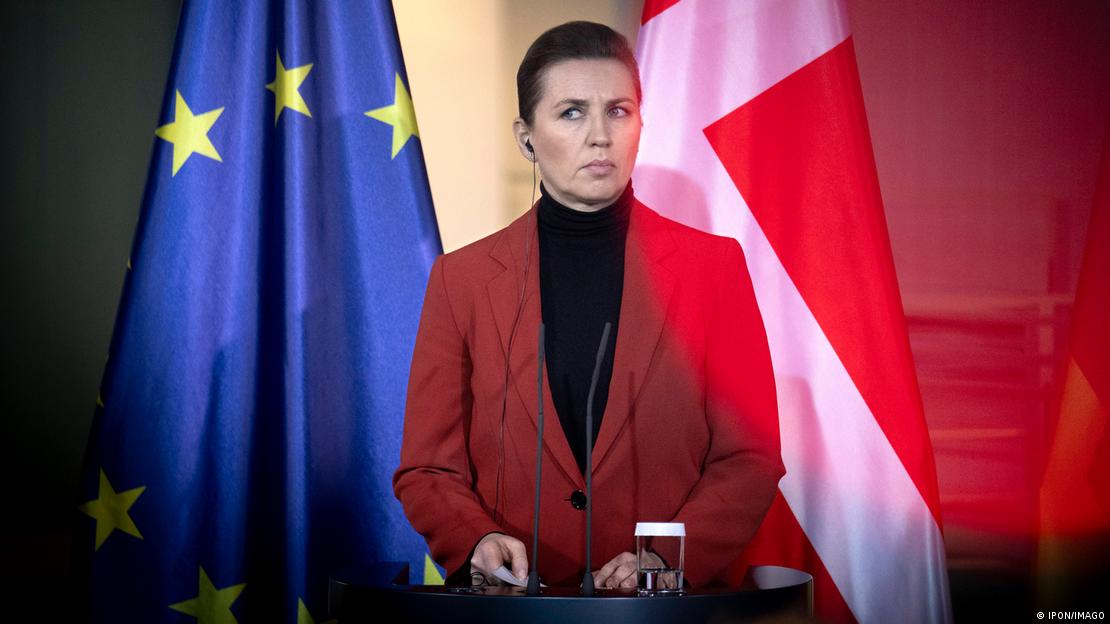 Kryeministrja daneze Mette Frederiksen gjatë vizitës në Berlin, janar 2025